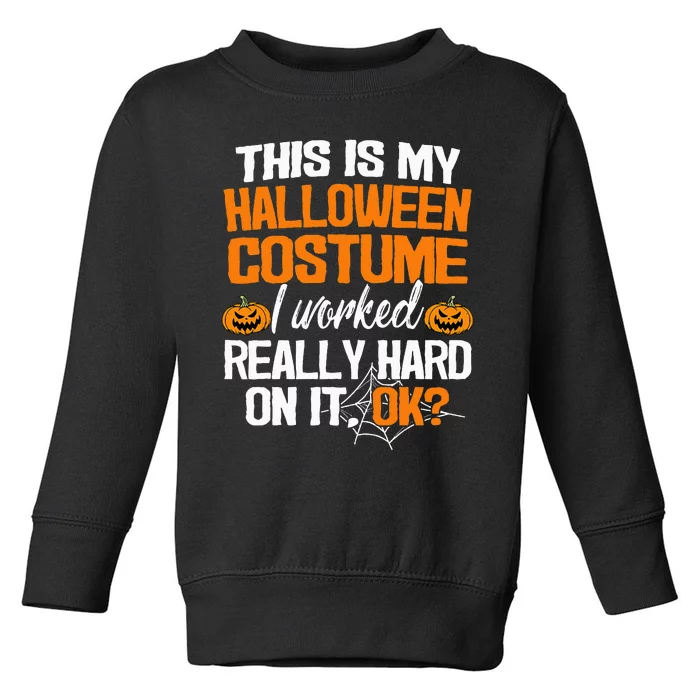 Hilarious LastMinute Halloween Costume Idea Toddler Sweatshirt