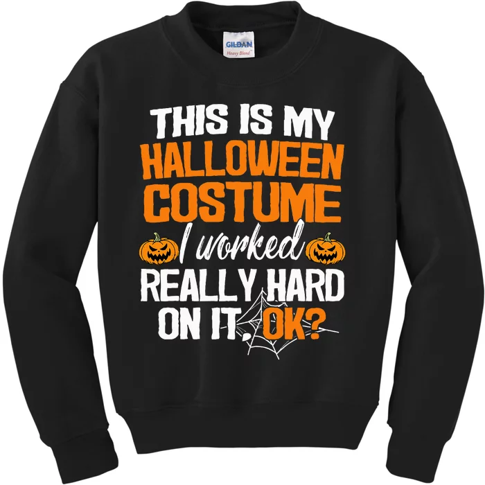 Hilarious LastMinute Halloween Costume Idea Kids Sweatshirt