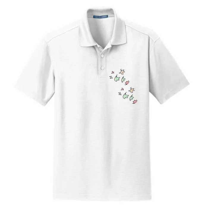 Heartstopper Leaves Dry Zone Grid Performance Polo