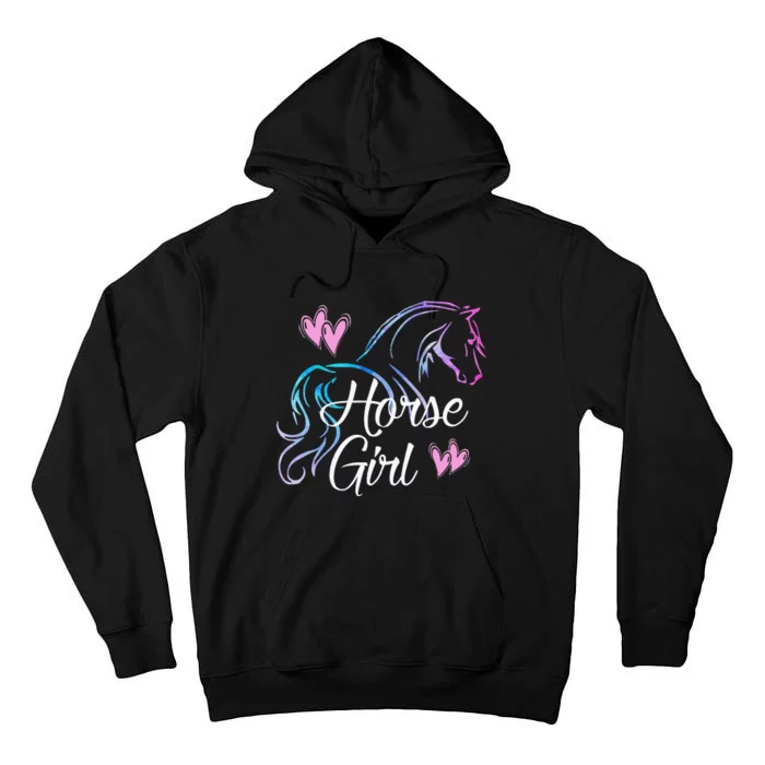 HORSE Love Horses Riding Rider Tall Hoodie