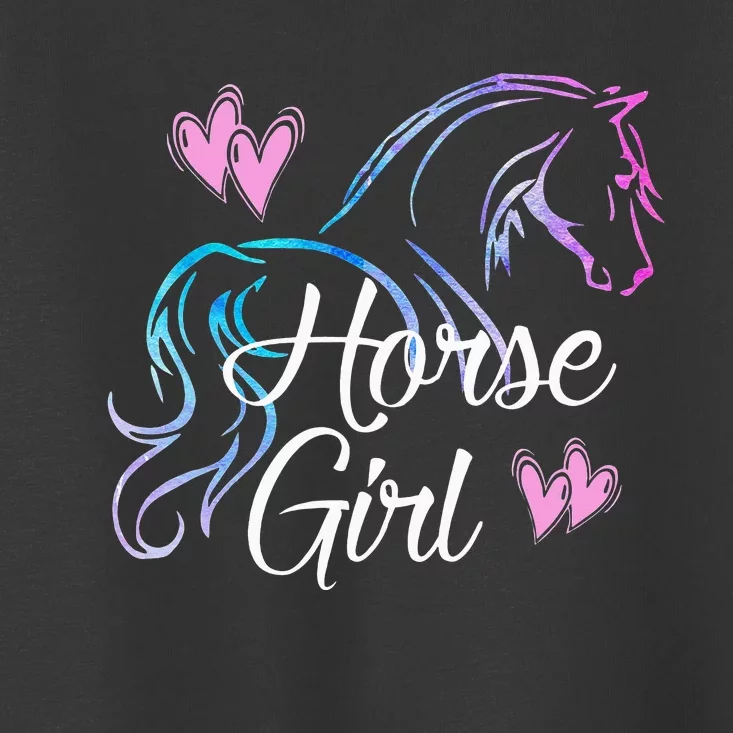 HORSE Love Horses Riding Rider Toddler T-Shirt