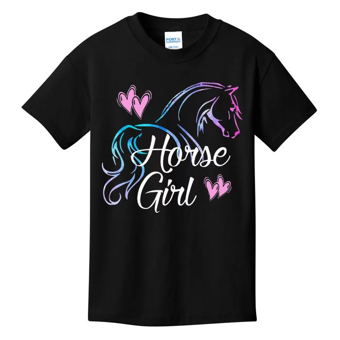 HORSE Love Horses Riding Rider Kids T-Shirt