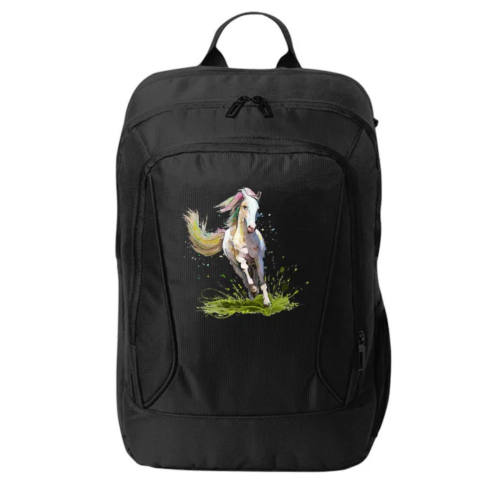 Horse Lover Horseback Riding Equestrian Horse City Backpack