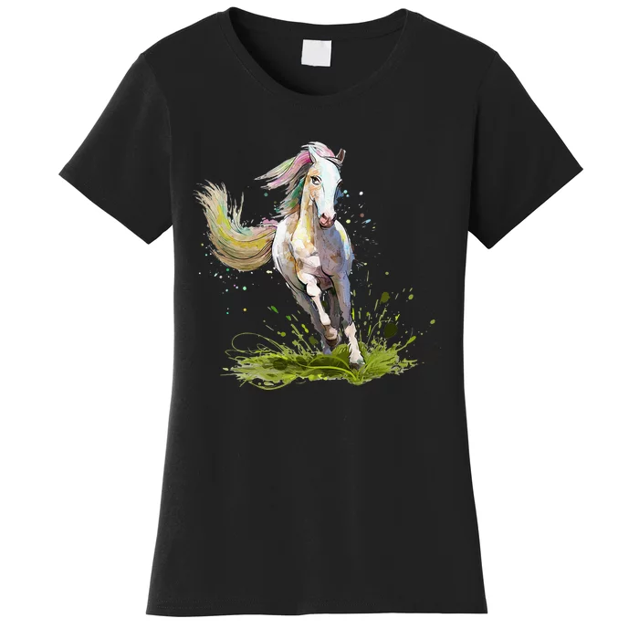 Horse Lover Horseback Riding Equestrian Horse Women's T-Shirt