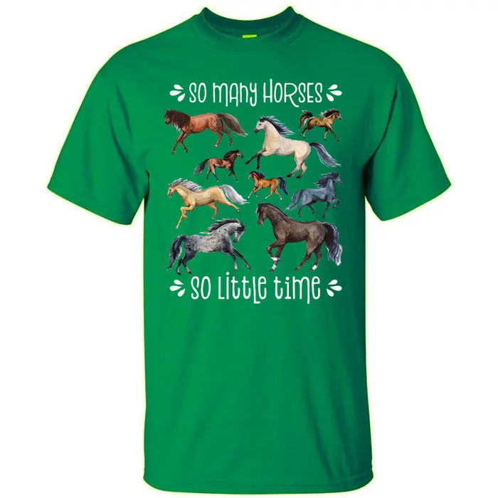 Horse Lover Horseback Riding Equestrian Horse Tall T-Shirt