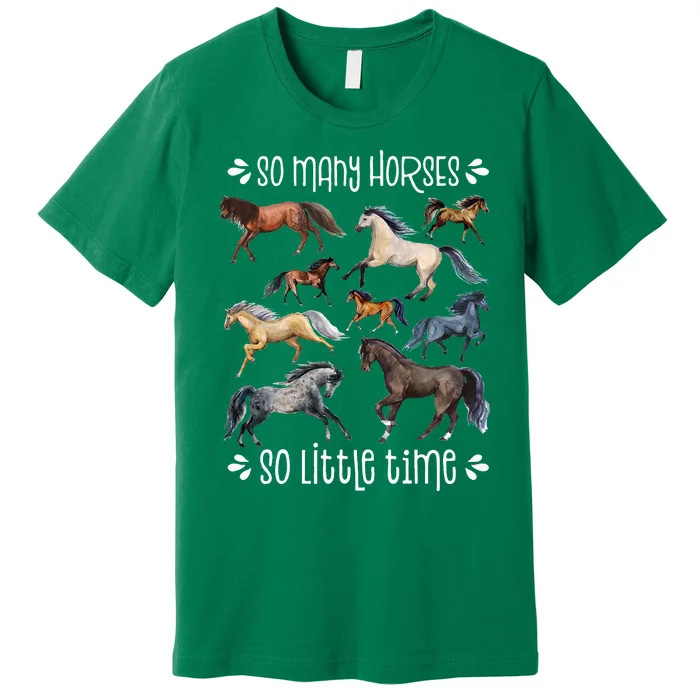 Horse Lover Horseback Riding Equestrian Horse Premium T-Shirt