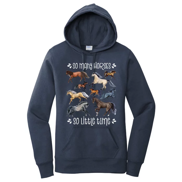 Horse Lover Horseback Riding Equestrian Horse Women's Pullover Hoodie