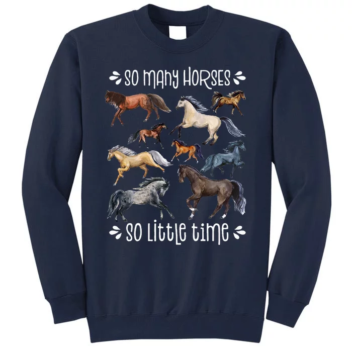 Horse Lover Horseback Riding Equestrian Horse Tall Sweatshirt