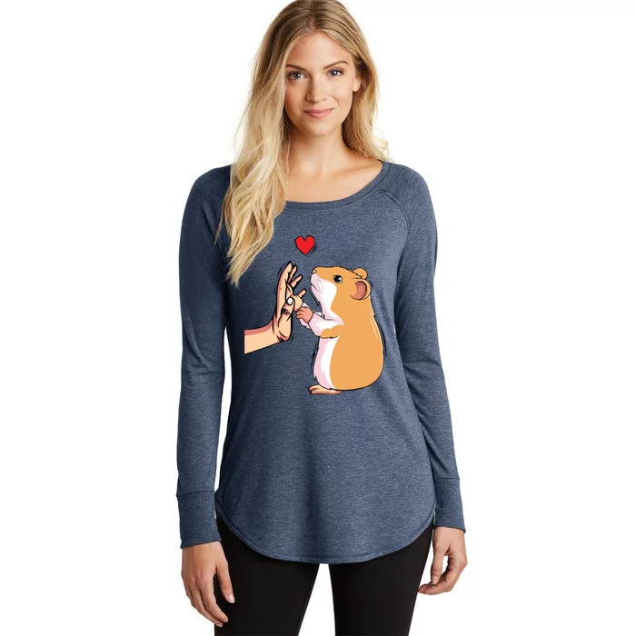 Hamster Love Hammy Girl Women Women's Perfect Tri Tunic Long Sleeve Shirt