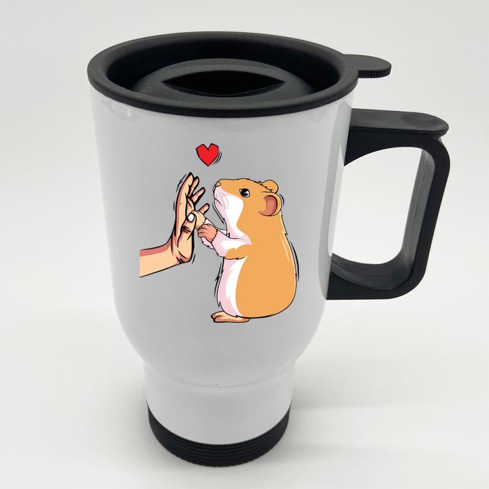 Hamster Love Hammy Girl Women Front & Back Stainless Steel Travel Mug