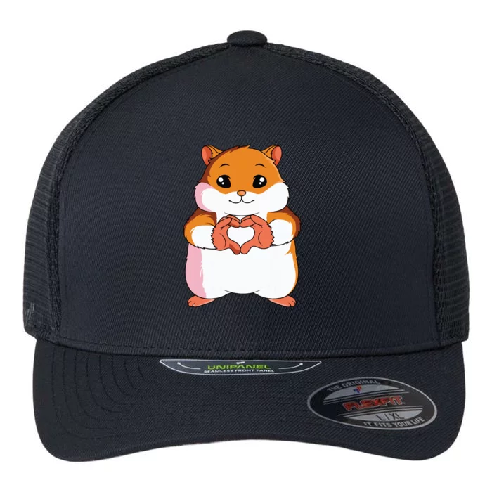 Hamster Lover Hammy Women Girl Flexfit Unipanel Trucker Cap