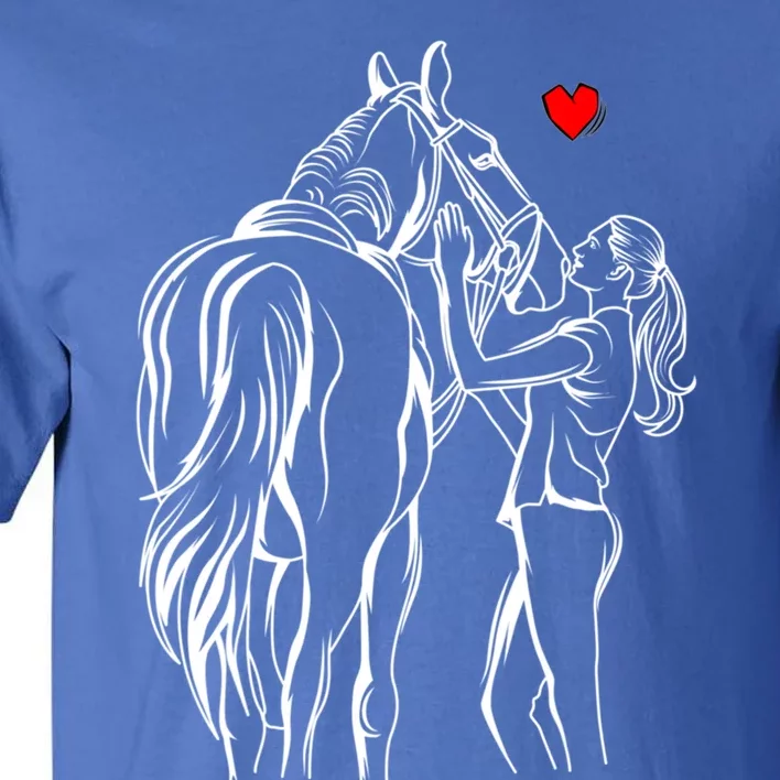 Horse Lover Horseback Riding Cute Gift Tall T-Shirt