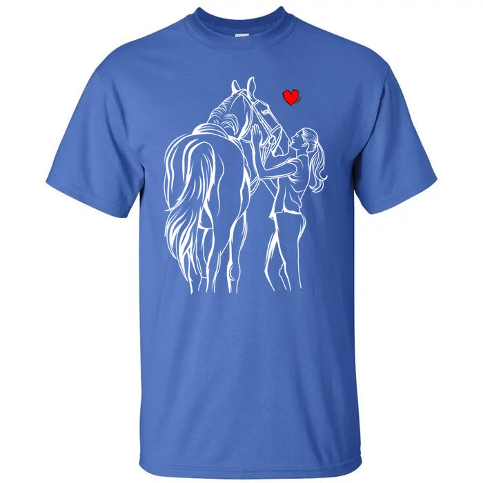 Horse Lover Horseback Riding Cute Gift Tall T-Shirt