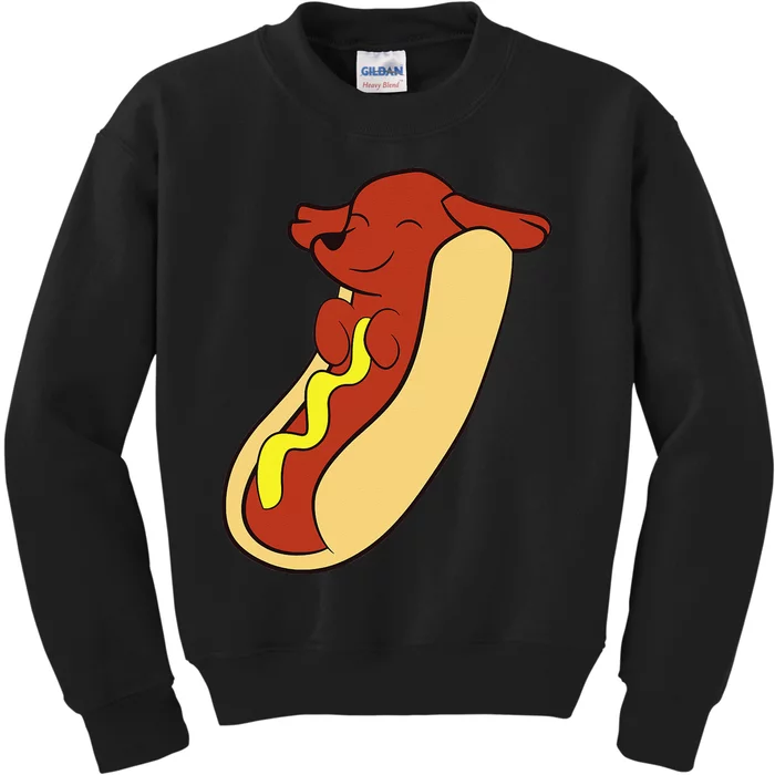 Hotdog Lover Hotdog Dachshund Hot Dog Kids Sweatshirt