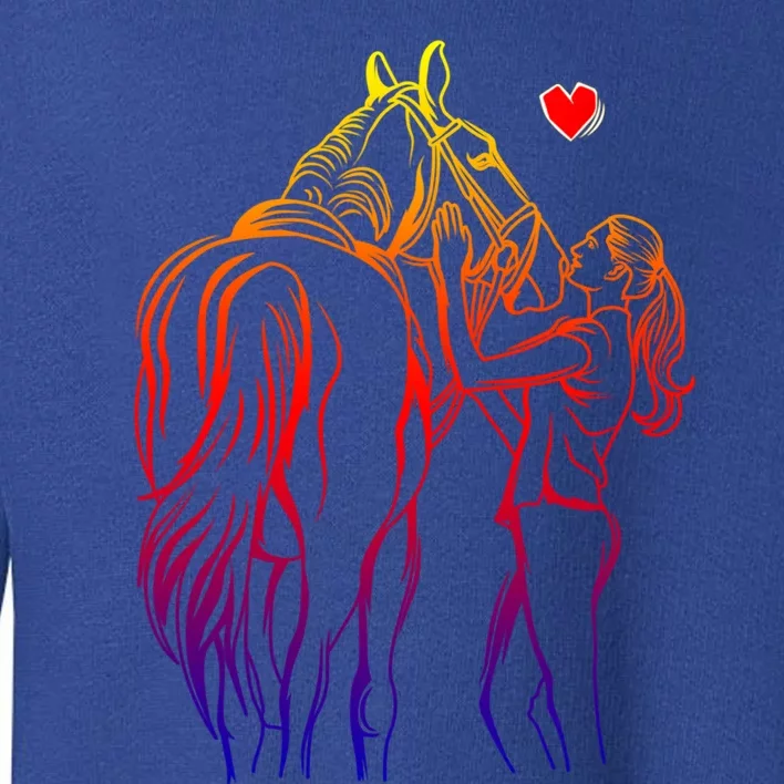 Horse Lover Horseback Riding Gift Toddler Sweatshirt