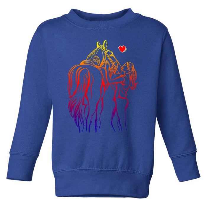 Horse Lover Horseback Riding Gift Toddler Sweatshirt