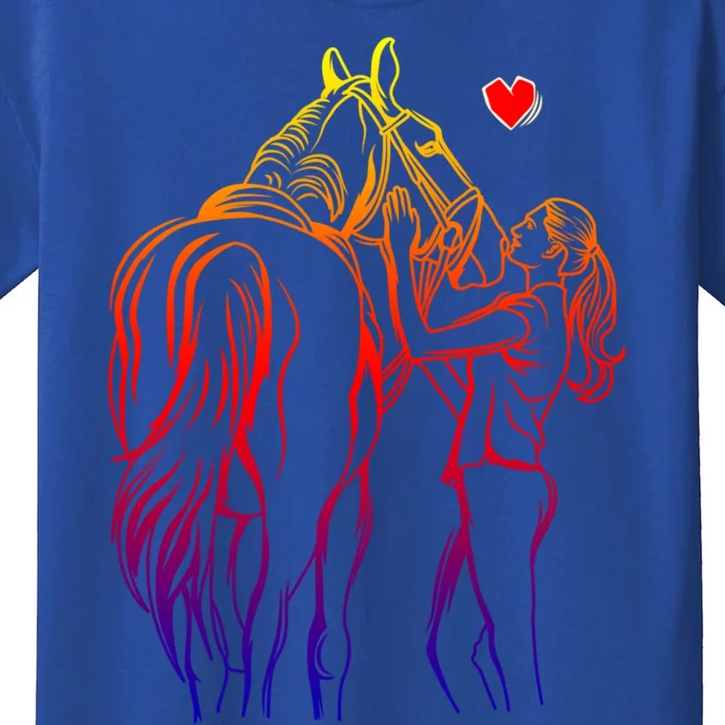 Horse Lover Horseback Riding Gift Kids T-Shirt