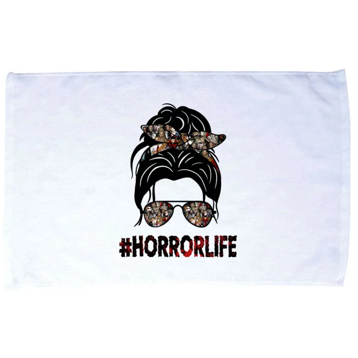 Horror Life Halloween Lover Hair Bun Microfiber Hand Towel