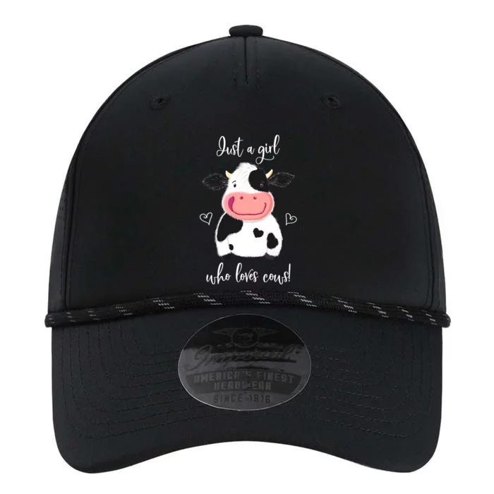 Happy Little Holstein Just A Girl Who Loves Cows Gift Performance The Dyno Cap