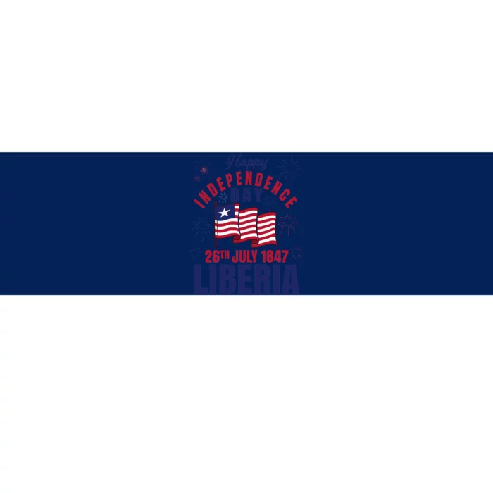 Happy Liberia Independence Day Liberia Liberian Flag Bumper Sticker