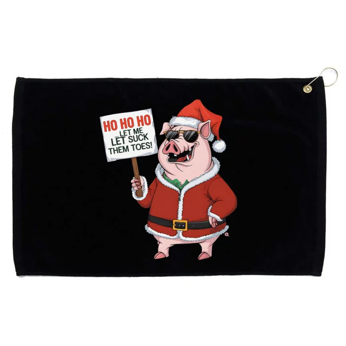 He Llyeah I Suck Toes Weird Festive Embarrassing Christmas Grommeted Golf Towel