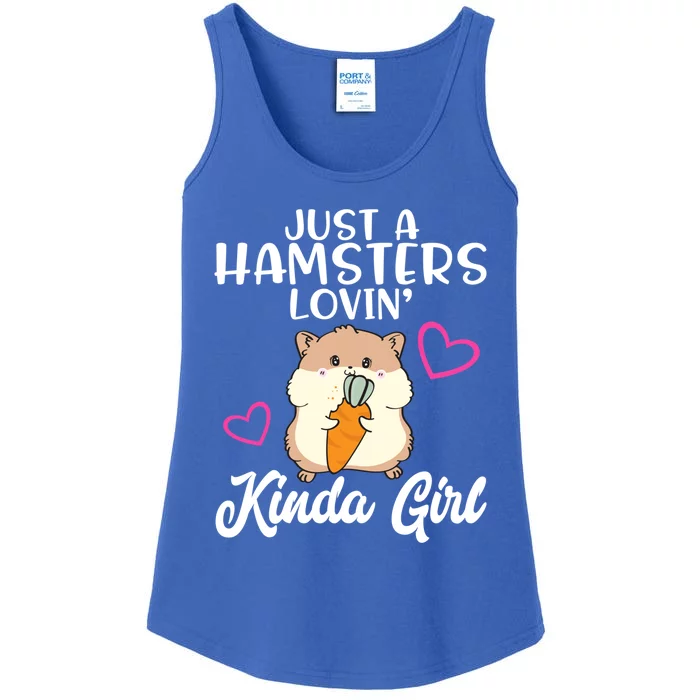 Hamster Lover Just A Hamsters Lovin' Kinda Girl Hamster Funny Gift Ladies Essential Tank