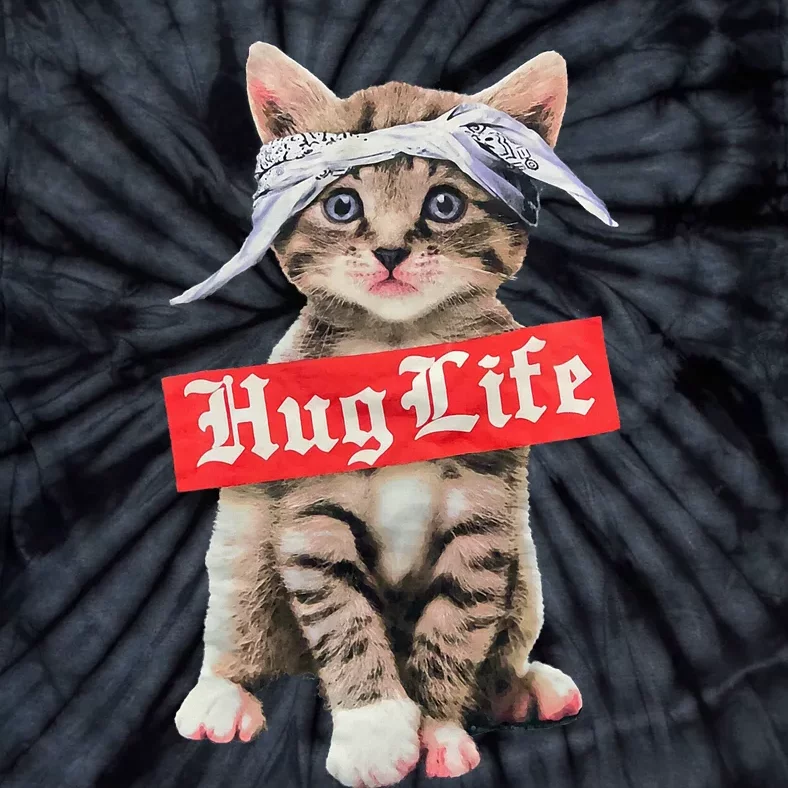 Hug Life Kitty Cat Hug Kitten Tie-Dye T-Shirt