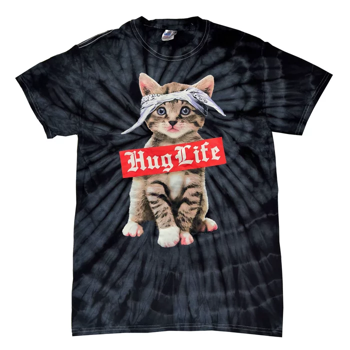 Hug Life Kitty Cat Hug Kitten Tie-Dye T-Shirt