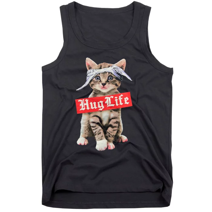 Hug Life Kitty Cat Hug Kitten Tank Top