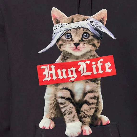 Hug Life Kitty Cat Hug Kitten Premium Hoodie