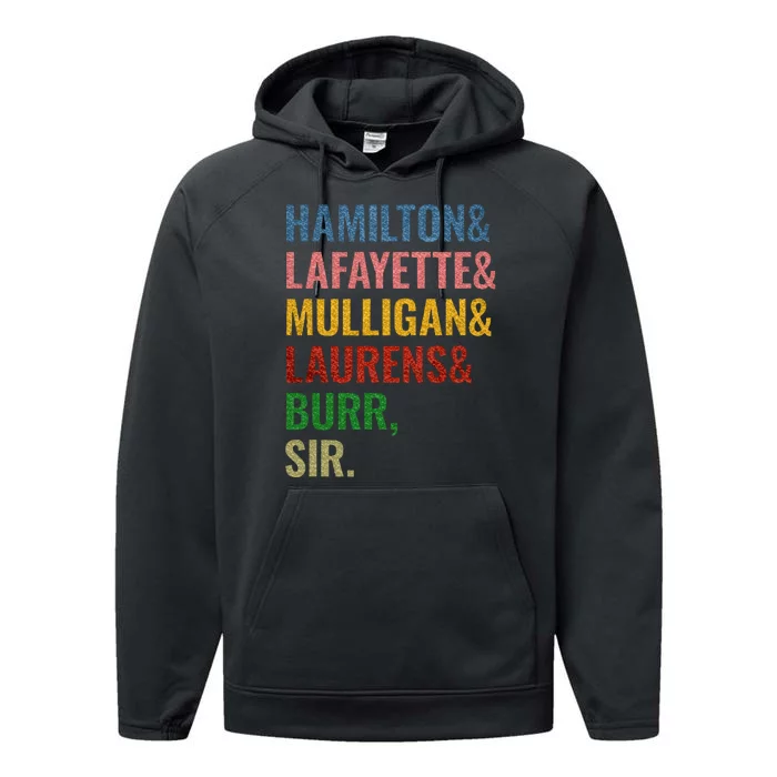 Hamilton Laurens Lafayette Mulligan Burr Sir Performance Fleece Hoodie