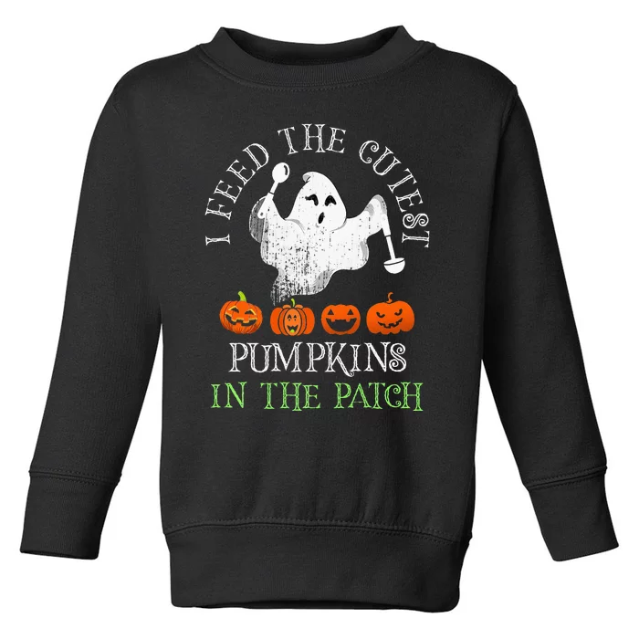 Halloween LUNCH LADY Squad School Food Service Boo Crew Toddler Sweatshirt