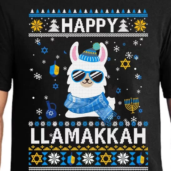 Happy Llamakkah Llama Ugly Hanukkah Sweater: Spread Holiday Joy With Festive Jew Pajama Set