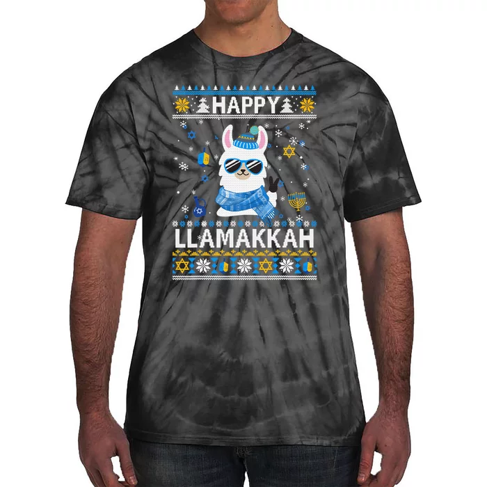 Happy Llamakkah Llama Ugly Hanukkah Sweater: Spread Holiday Joy With Festive Jew Tie-Dye T-Shirt