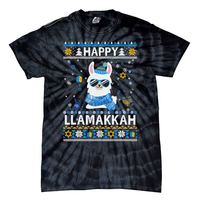 Happy Llamakkah Llama Ugly Hanukkah Sweater: Spread Holiday Joy With Festive Jew Tie-Dye T-Shirt