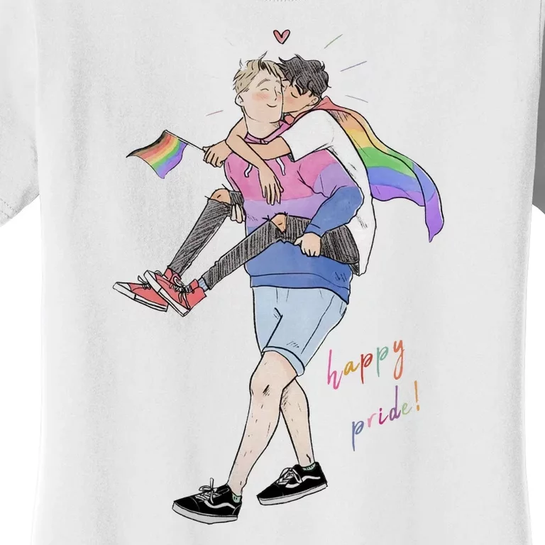 Heartstopper LGBT Lover Nick And Charlie Happy Pride Women's T-Shirt