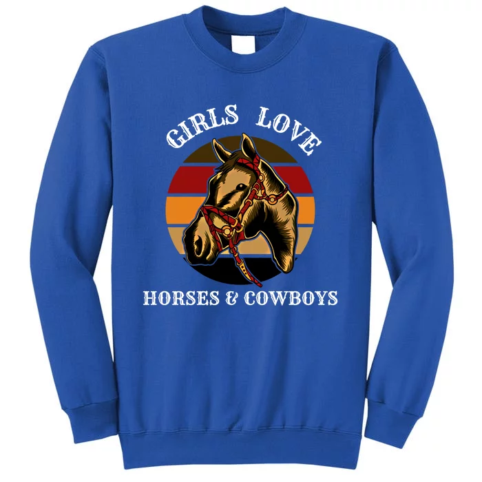 Horse Lovers  Love Horses And Cow Western Lover Gift Sweatshirt