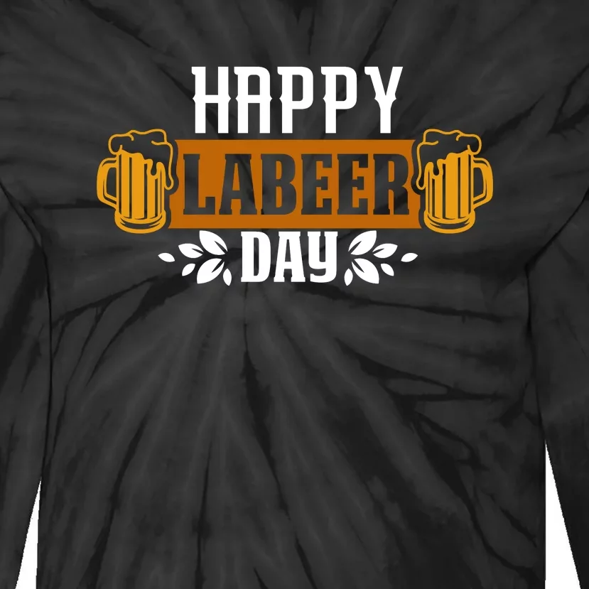 Happy Labeer Labor Day Gift Tie-Dye Long Sleeve Shirt