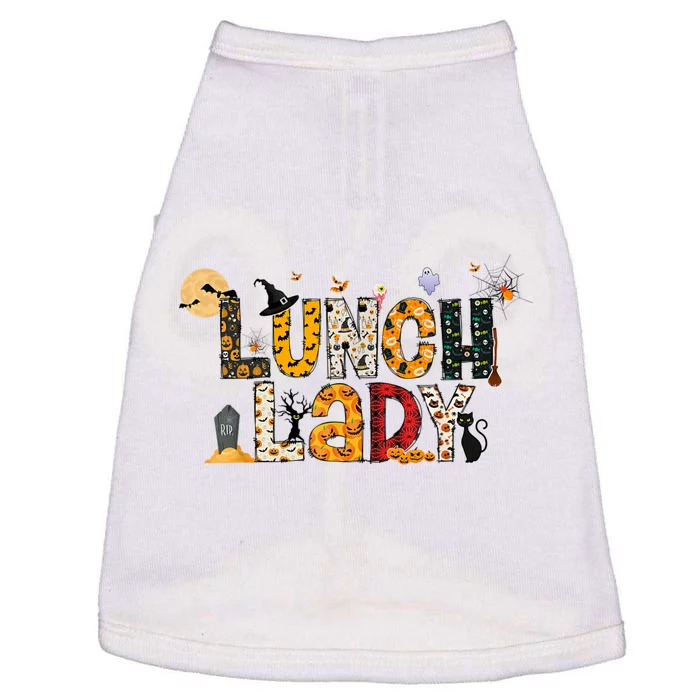 Halloween Lunch Lady Cafeteria Spooky Lunch Lady Halloween Doggie Tank