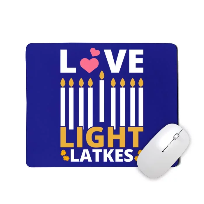 Hanukkah Love Light Latkes Gift Mousepad