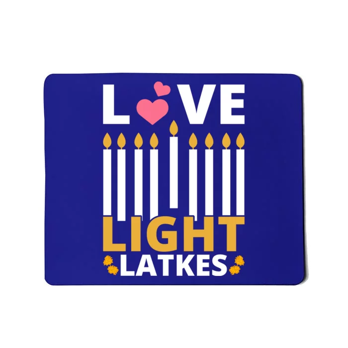 Hanukkah Love Light Latkes Gift Mousepad