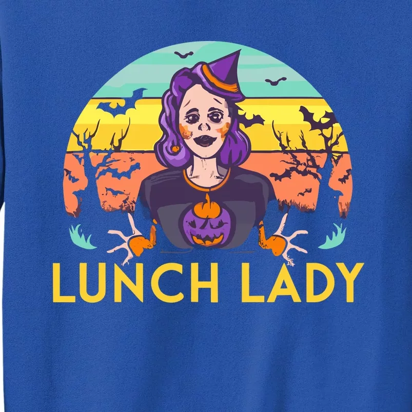 Halloween Lunch Lady Cafeteria Spooky Lunch Lady Halloween Sweatshirt