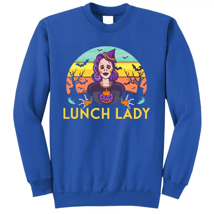 Halloween Lunch Lady Cafeteria Spooky Lunch Lady Halloween Sweatshirt