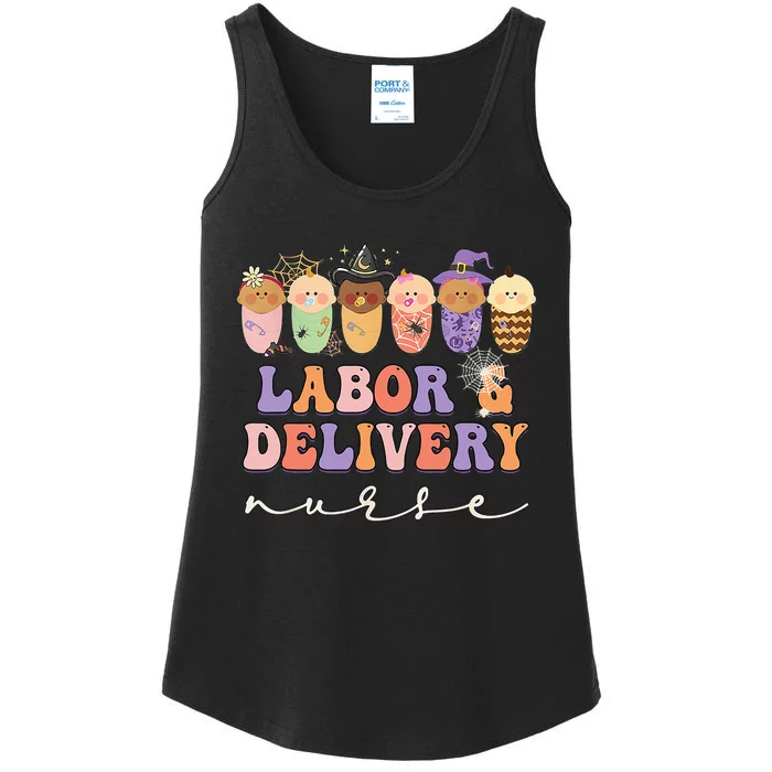 Halloween L&D Labor And Delivery Nurse Party Costume Ladies Essential Tank