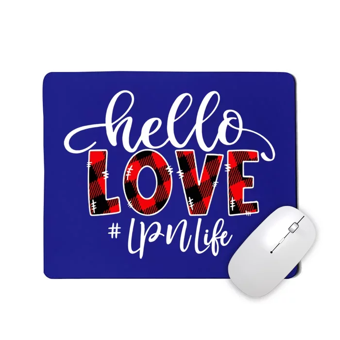 Hello Love Lpn Life Flannel Valentine's Day Cool Gift Mousepad