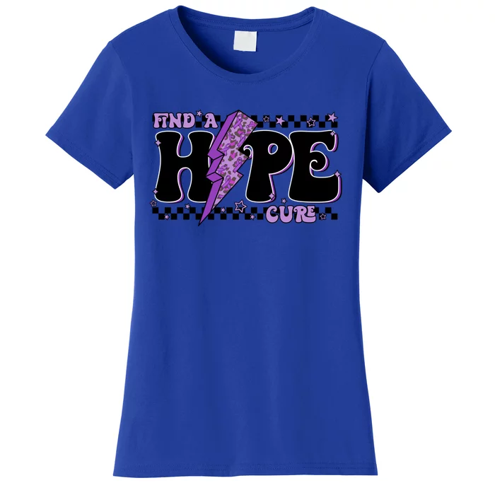 Hope Leopard Lightning National Epilepsy Awareness Gift Women's T-Shirt