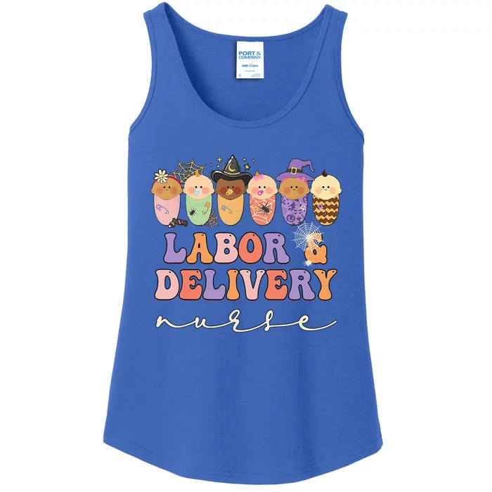 Halloween L&D Labor And Delivery Nurse Party Costume Ladies Essential Tank