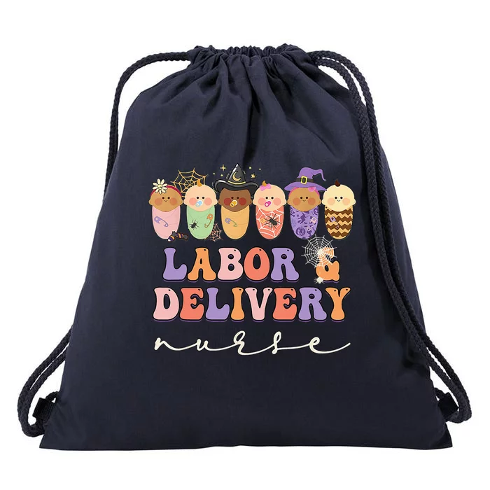 Halloween L&D Labor And Delivery Nurse Party Costume Drawstring Bag