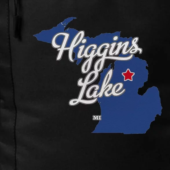 Higgins Lake Michigan MI Map Daily Commute Backpack