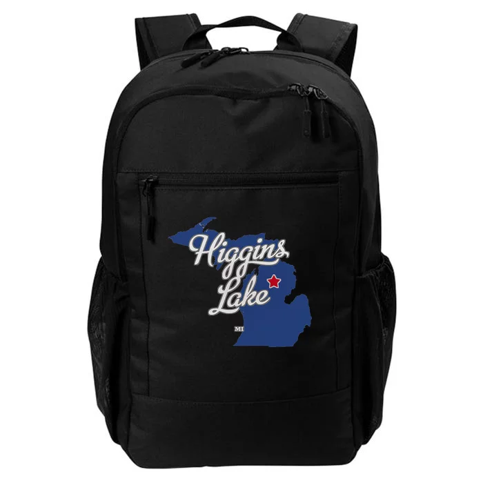 Higgins Lake Michigan MI Map Daily Commute Backpack